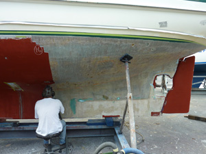 Removing the outer laminate